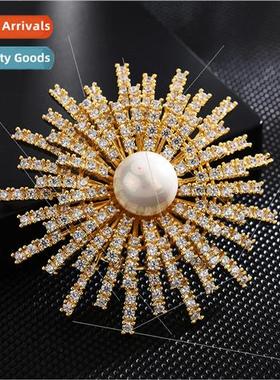 High-grade full set luxury high-grade brooch fashion sunflow