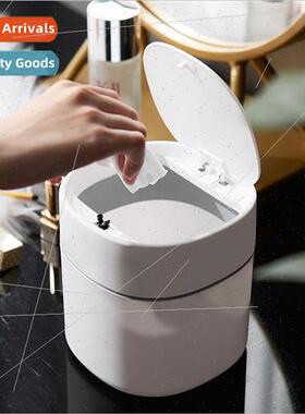 Household mini flip lid desktop trash can vany study paper b