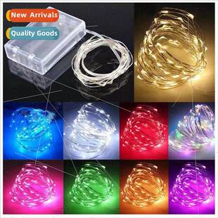 LED waterprobattery box copper wire string lights flowers ca