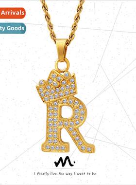 Korea Crown necklace Korea fashion wild set zirconia 26 lett