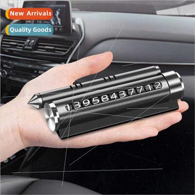 Multi-functional aromatherapy temporary parking number plate