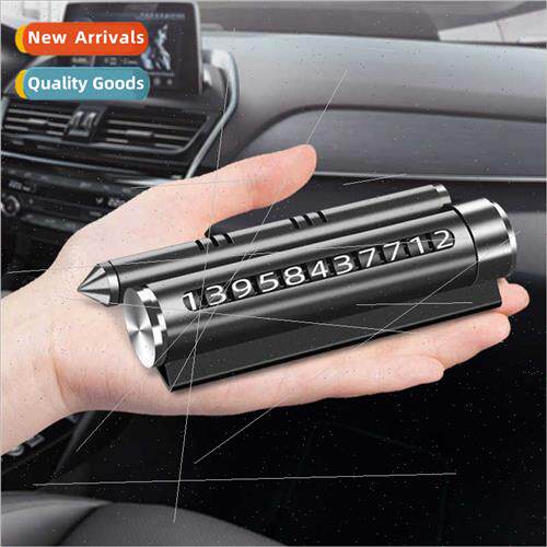 Multi-functional aromatherapy temporary parking number plate