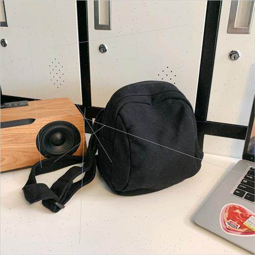 Washed canvas new bag female new retro shoulder bag fashion