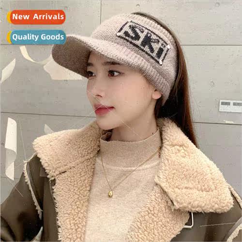2023 Korean  new fall winter hat female fashion letters rabb