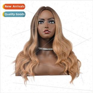 Wig female long curly hair gel weave rose breathable mesh he