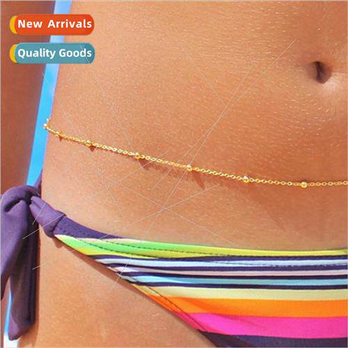 Europe new fashion sexy bikini metal copper bead chain coppe