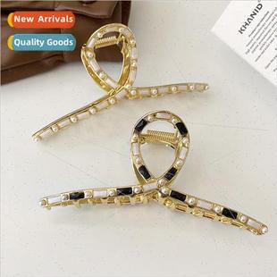 pearl grab new niche back hair bamboo female sense clip