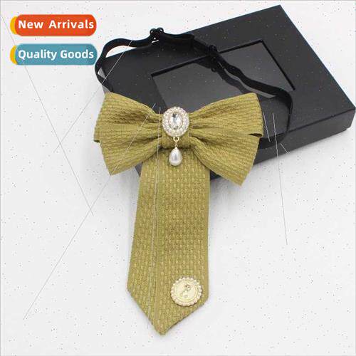 Bow Tie Neck Flower Korea 2023 Women Tie Shirt Accessories T