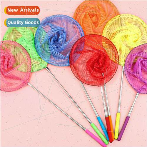 Children stainless steel retractable fishing net catching in
