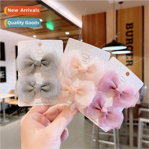 Korean children hair clips bow headdress cute ltle girl hair