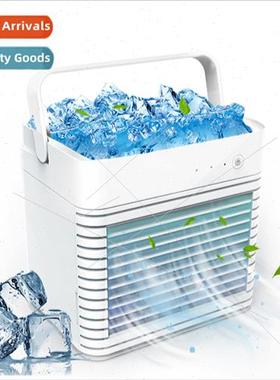 Fan misting 3-in-1 chiller ice water cooling fan mini deskto