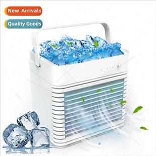 fan deskto ice water chiller mini Fan cooling misting