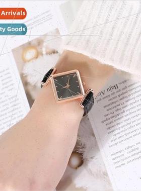 Cute Korean square prismatic ladies fashion belt fashion qua