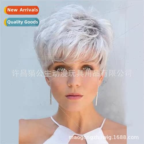 Europe fashion female whe wigs Fluffy coloring deep root whe
