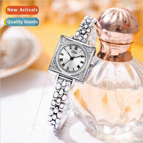 Retro high value women quartz watch antique exquise small sq