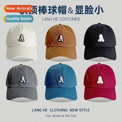 Men women A letter baseball cap soft top Korean  tide casual