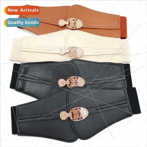 Decorative ultra-wide waist seal female external elastic wid