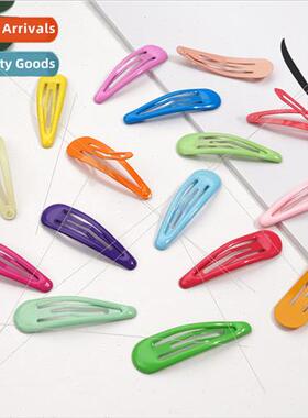 Europe children hair clips basic water drop hairpin macaron