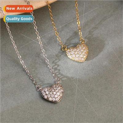 Necklace niche 925 silver female zirconia vintage necklace E