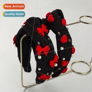 hair bands pearl winter headband love new bow Autumn female