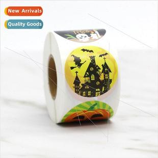 Halloween Kids Stickers Rolls Halloween Zombie Pumpkin Decor