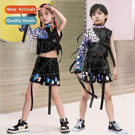 Childrens jazz set dance clothes fashion modeling catwalk ti