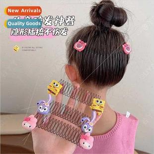 coiffure broken hair children back bear comb head strawberry