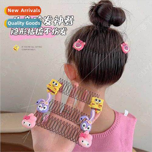 children strawberry bear coiffure broken hair comb back head