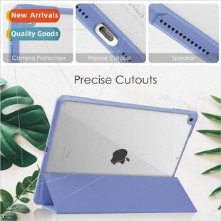 适用2021 iPad 9 tri-fold high end argyle tpu transparent pen