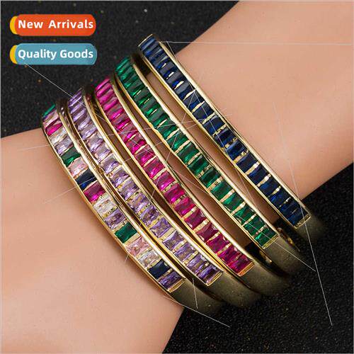 Europe fashion rainbow copper plated real gold color preserv
