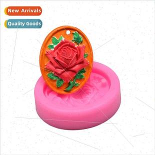 Hanging Hole Aromatherapy Baking Mode Car Mould Tag DIY Rose