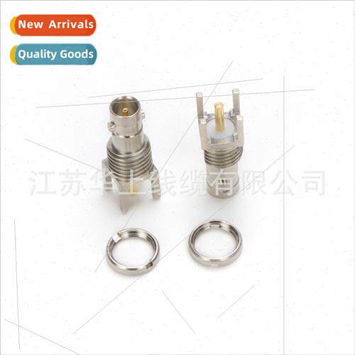 Copper nickel plated mini BNC-KE female chassis connector wh