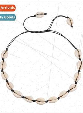 Europe Fashion Shell Full Handmade Threading Necklace Adjust