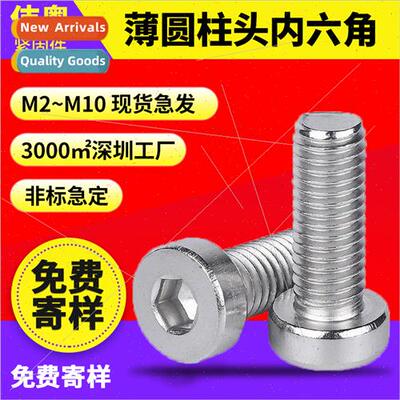 304 DIN7984 short thin head hexagon socket screws M2-M10 hex