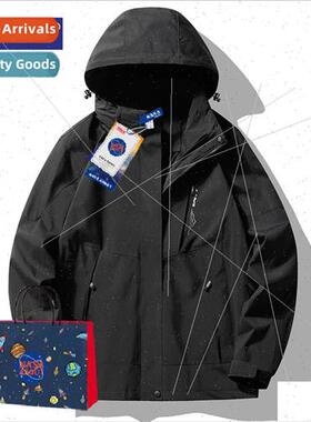 rushing jacket men women spring fall tide three-in-one mount