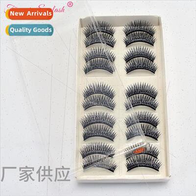 Boxed set 10 pairs stage makeup false es black stems cross n