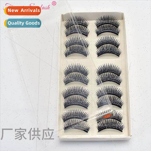 Boxed set 10 pairs stage makeup false es black stems cross n