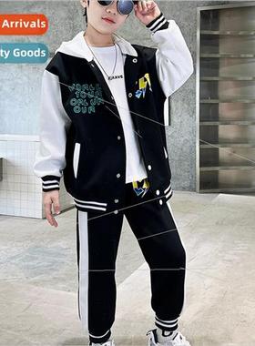 2023 Autumn new boys fashion sports baseball unim twoPCS su
