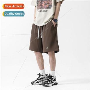 pants shorts handsome gangster tide summer men silk Ice