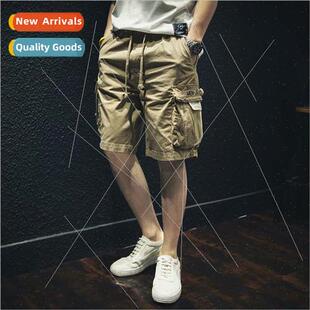 summer work shorts mens black casual 5 pants nd loose straig