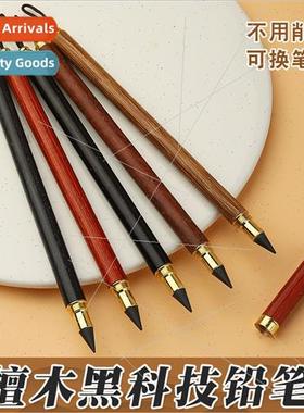 Black technology pencils inkless core brass red sandalwood p