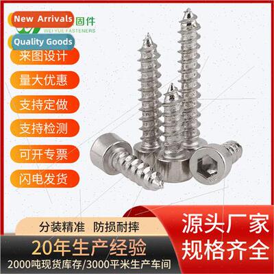 Grade 8.8 ckel plated Cylinder head hexagon socket head tapp