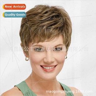 short hair chemical wigs wave 适用women fluffy Europe sets