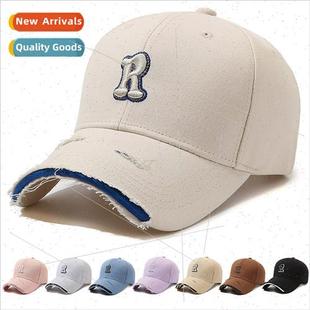 cap tongue hole duck female baseball letter broken New