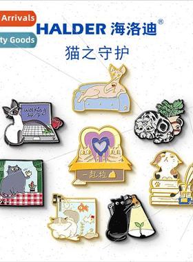 short blue cat brooch Ragdoll cat amese cat orange cat small