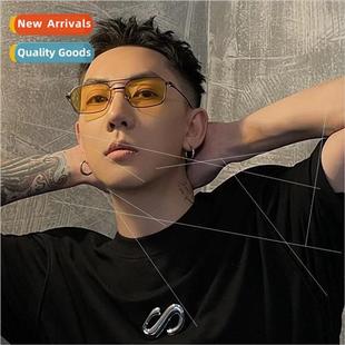 sunglasses square frame new piece Summer marine doubl Spring