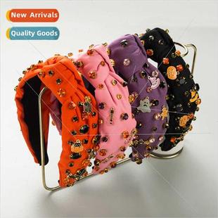 bands 适用women pumpkin New face hair ghost spooky Halloween