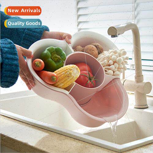 Drainage basket Double layer family buffet hot pot fru veget