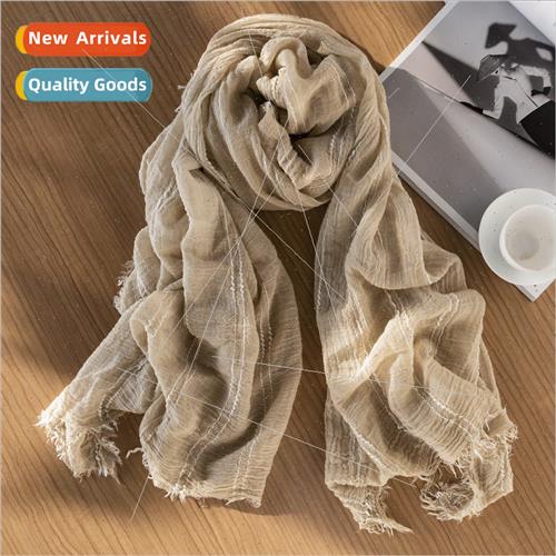 Solid color simulation silk silk scarf fashion commuter roun