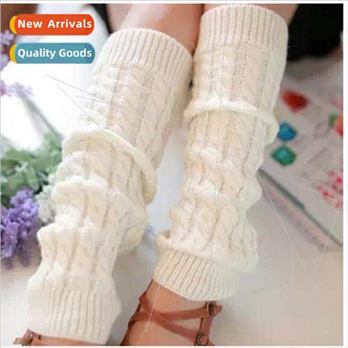 Twist autumn winter stacked socks female Korean knted warm J
